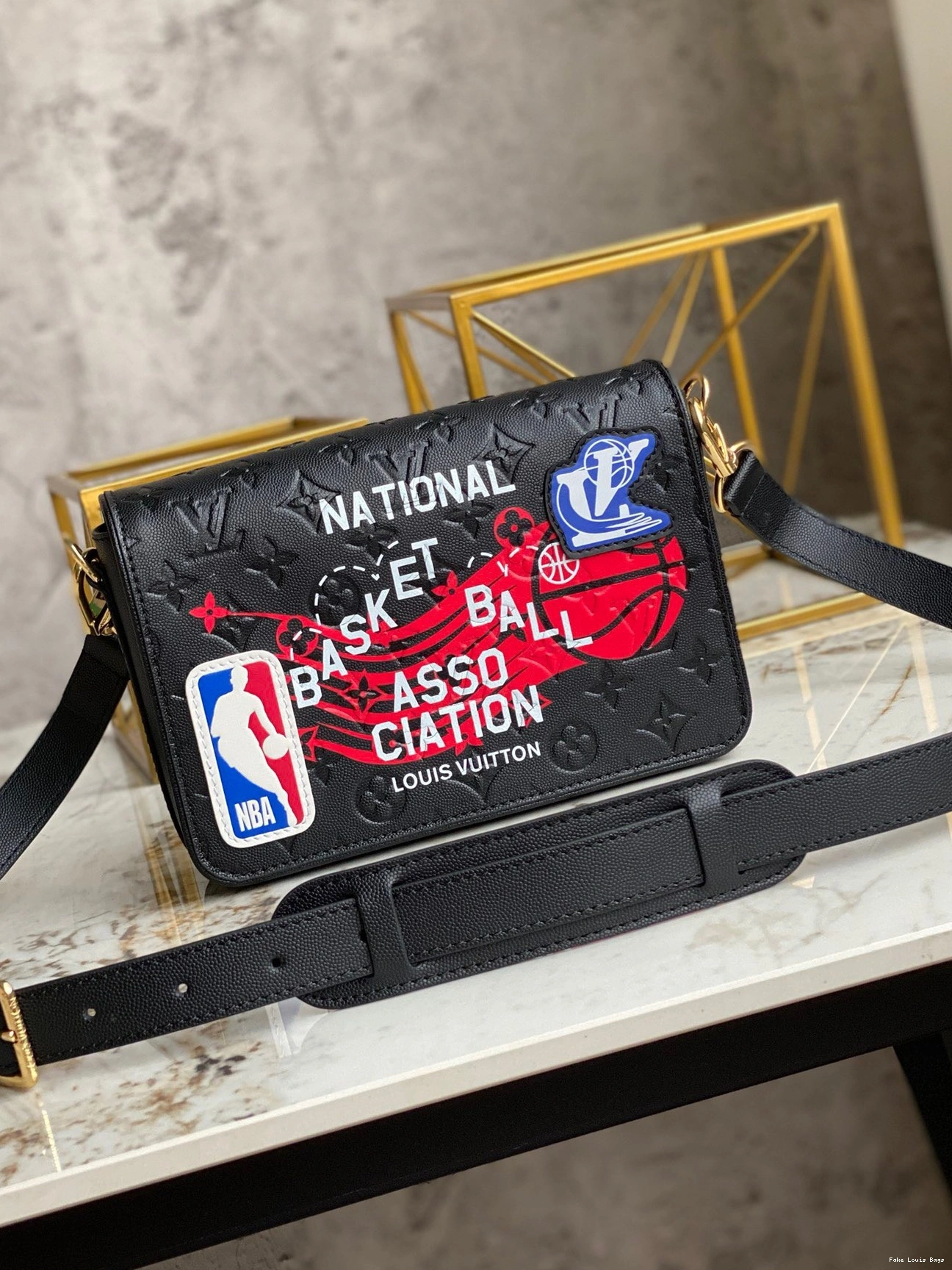 Fake Louis Bags VUITTON STUDIO LVXNBA MESSENGER LOUIS 0804